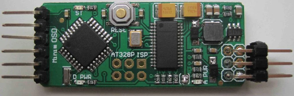 Перемычка для питания minimOSD от 5V запаяна.