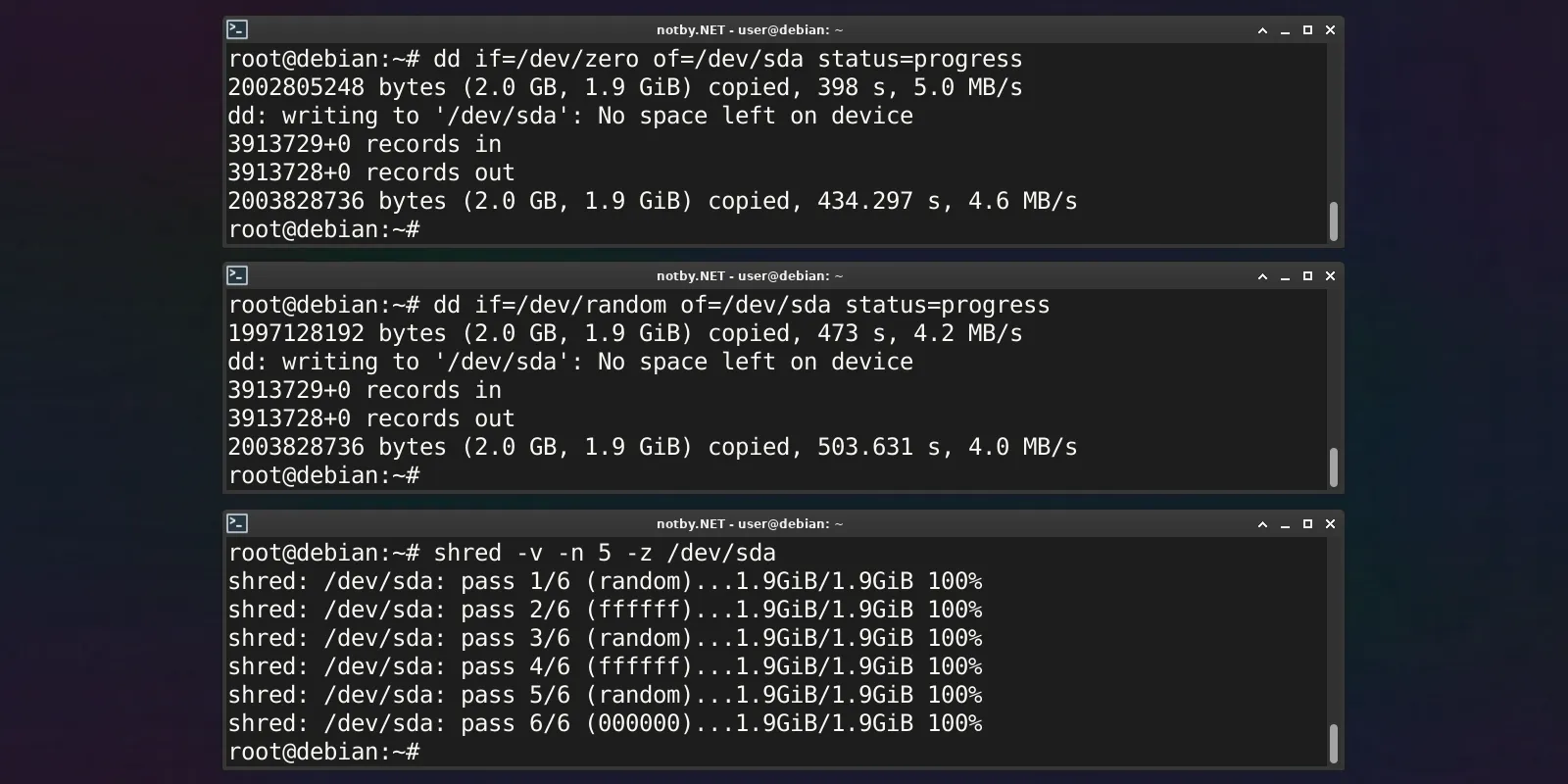 Изображение предпросмотра статьи: Безвозвратное удаление данных с SSD/HDD/Флешки в Linux