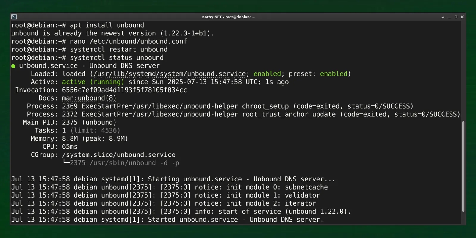 Изображение предпросмотра статьи: Собственный DNS-сервер Unbound в Linux (Debian / Ubuntu)