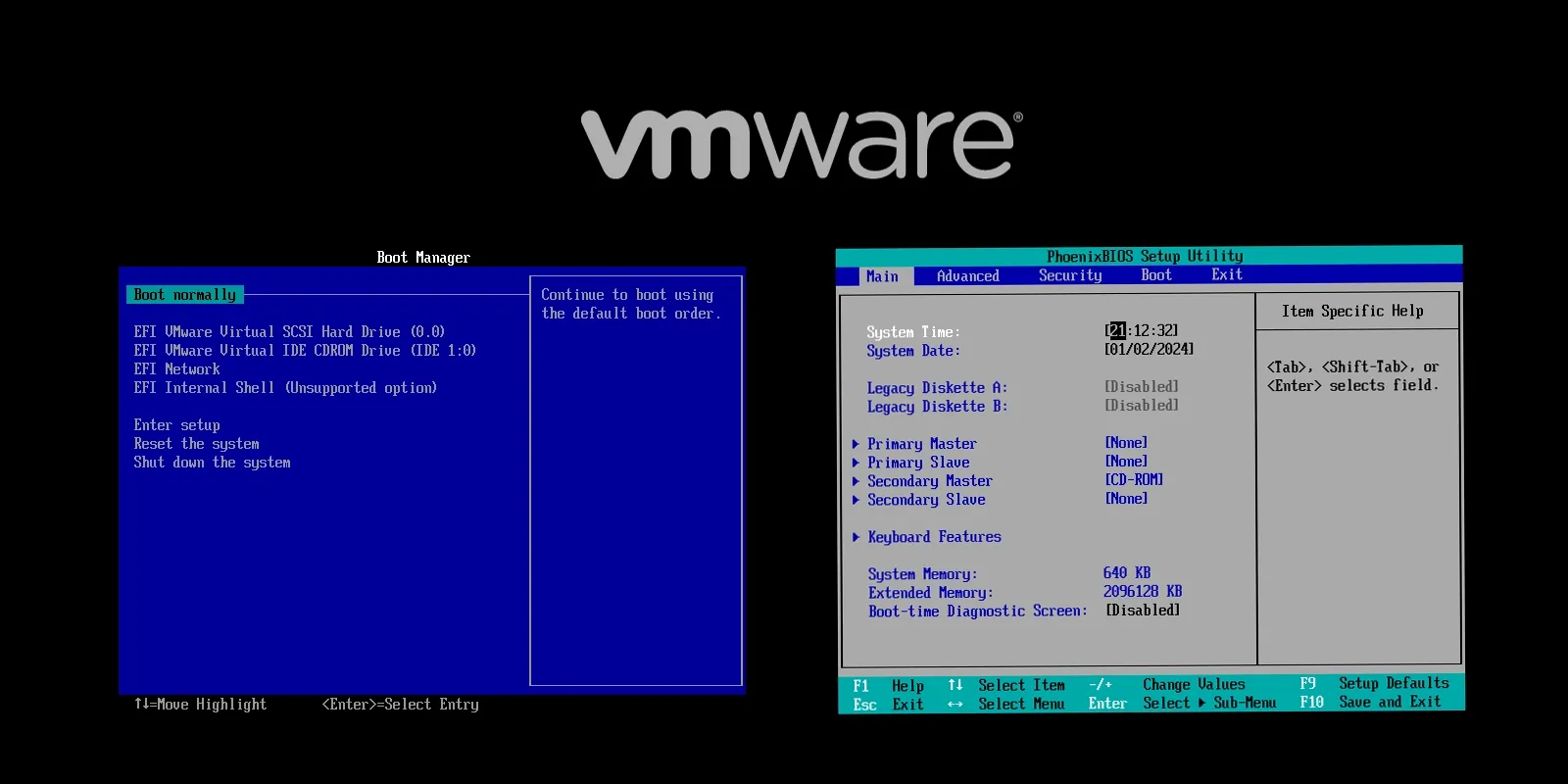 Изображение предпросмотра статьи: Выбор режима UEFI или BIOS в VMware Workstation 17 Player