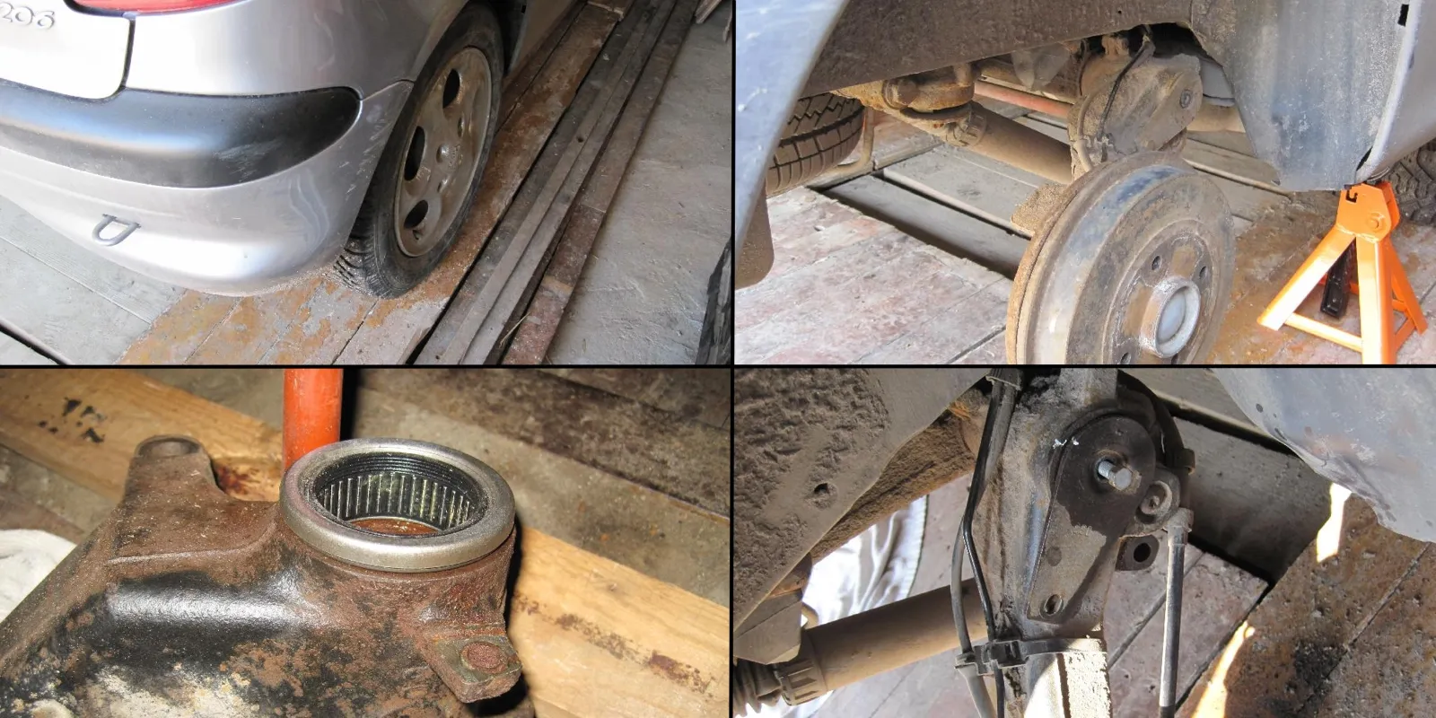 Изображение предпросмотра статьи: Замена игольчатого подшипника задней подвески Peugeot 206